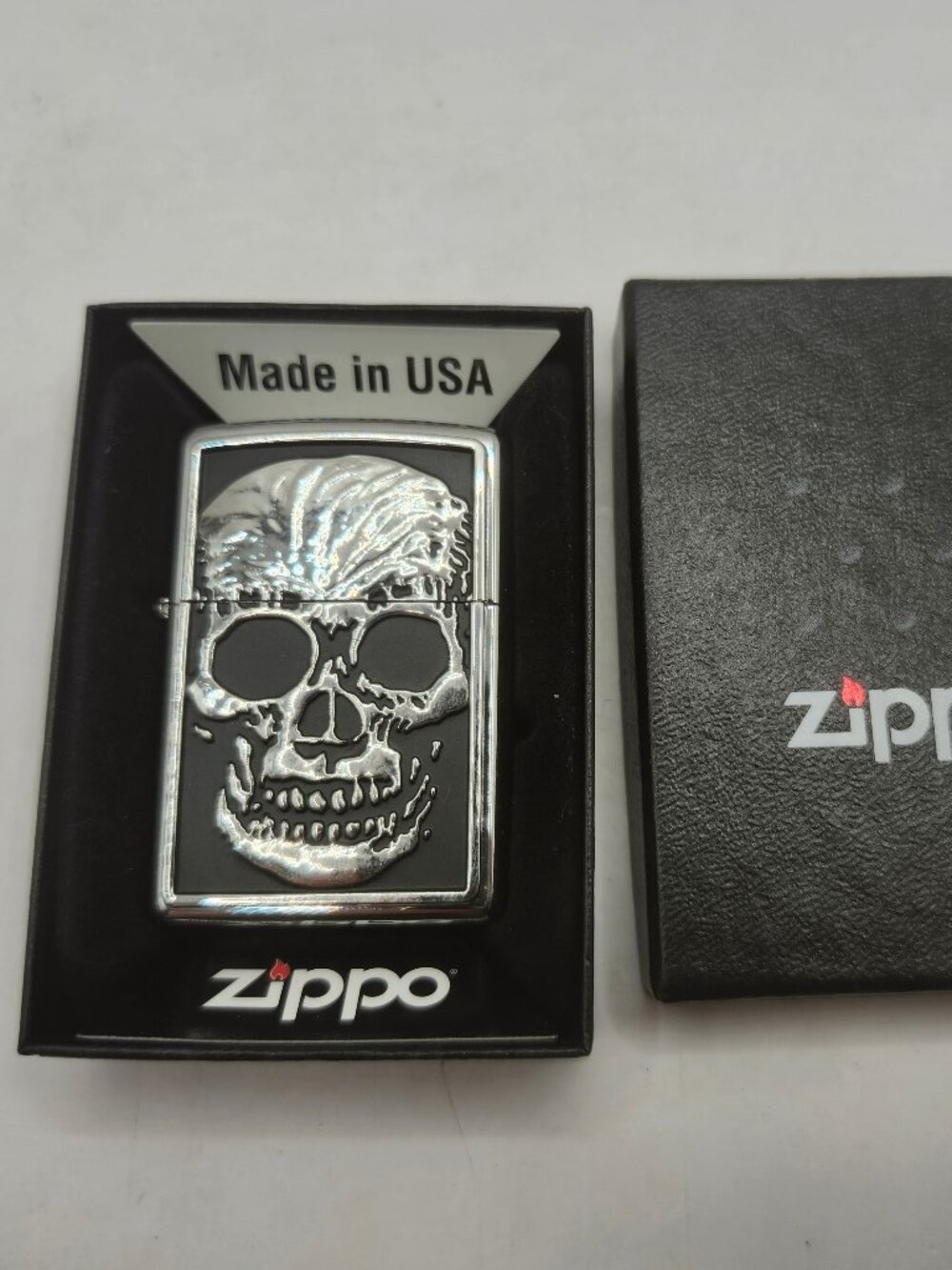 Vintage Zippo Unfired X-Ray Skull Lighter
